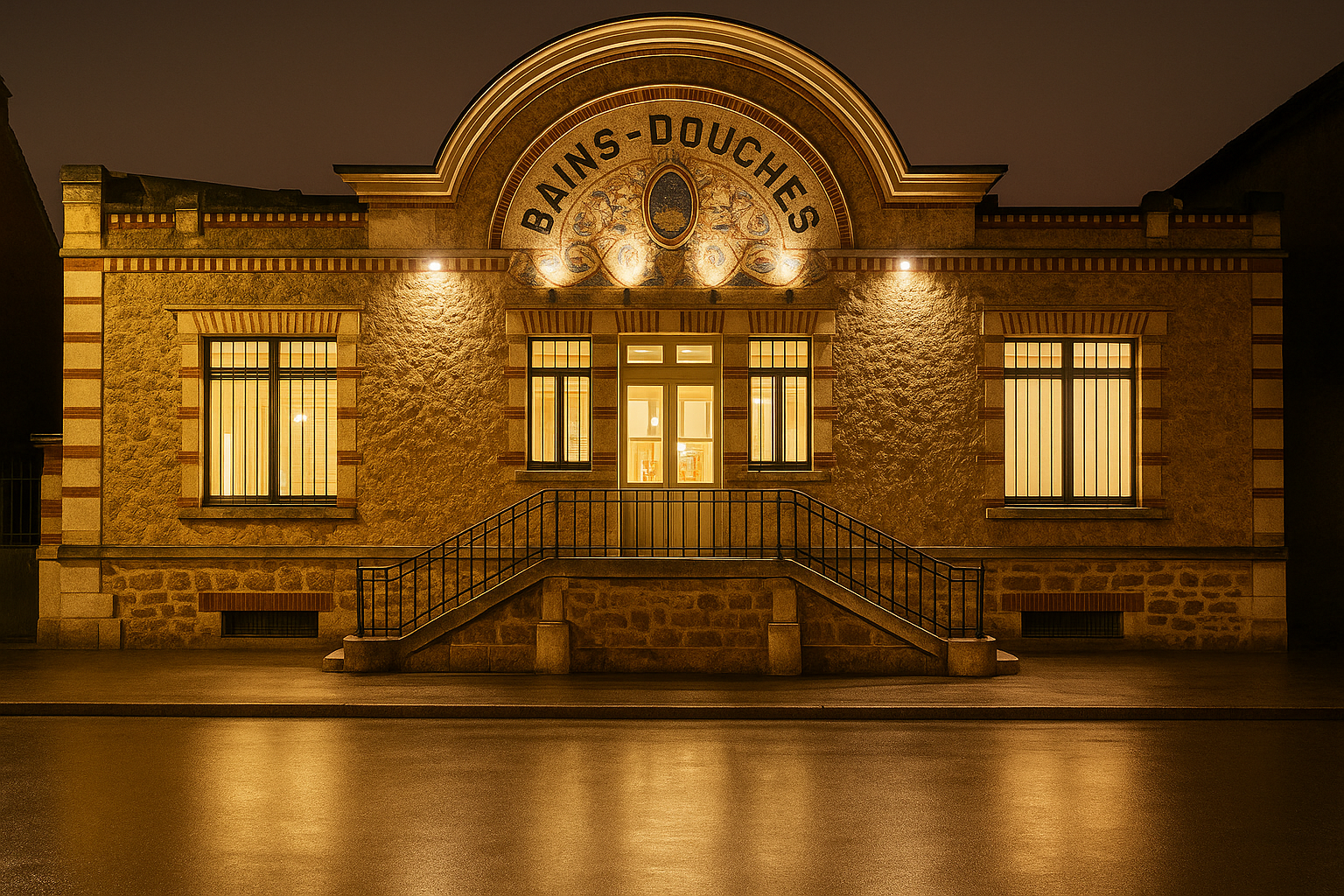 Devanture des Bains-Douches de Pontoise
