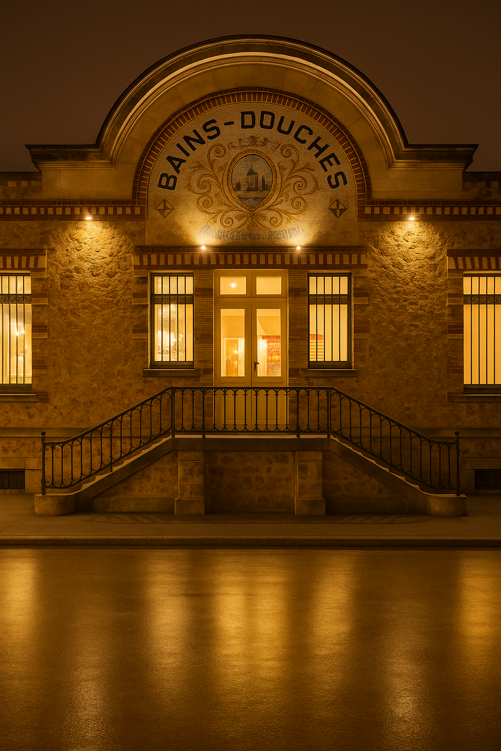 Devanture des Bains-Douches de Pontoise